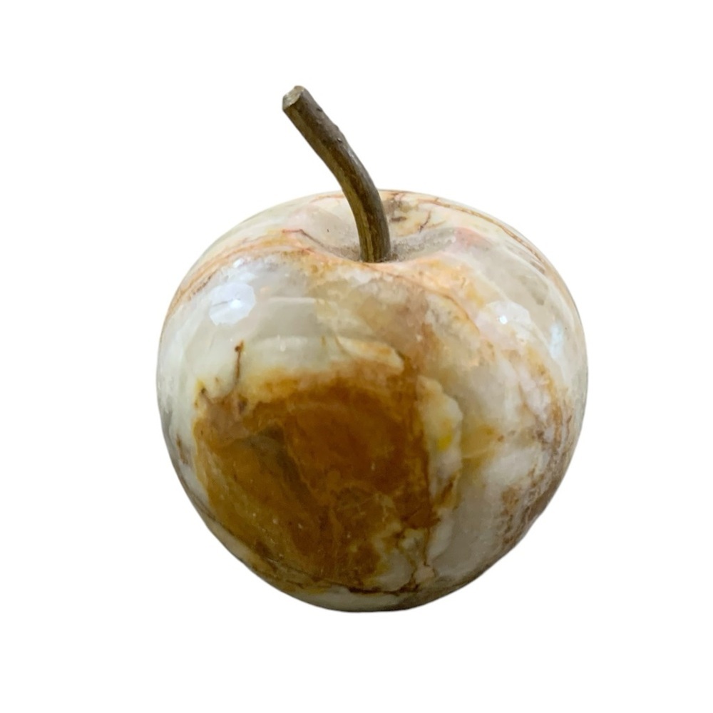 Vintage Stone Apple Paperweight